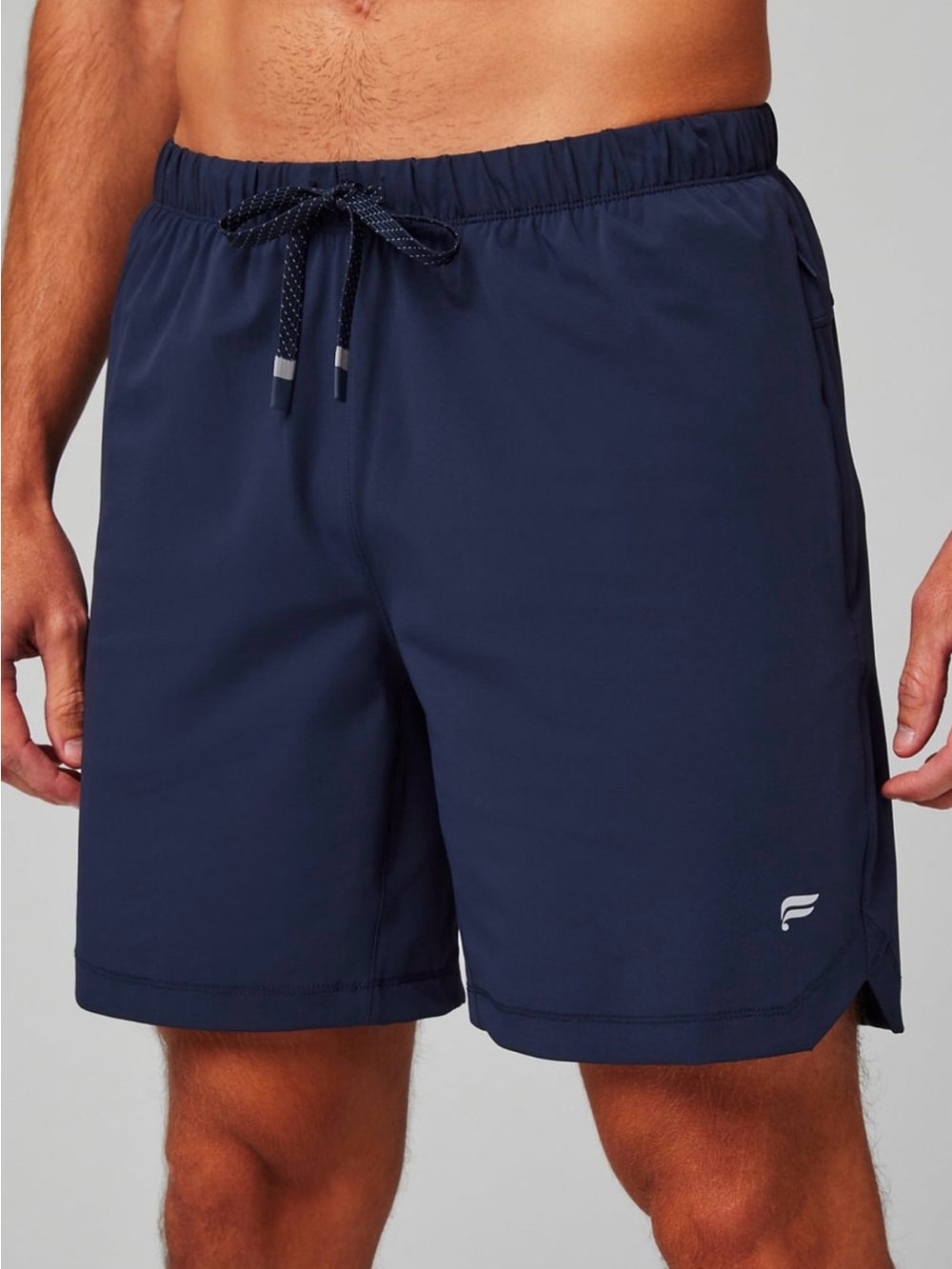 Fabletics Men's Navy Athletic Shorts - Picture 3 of 4